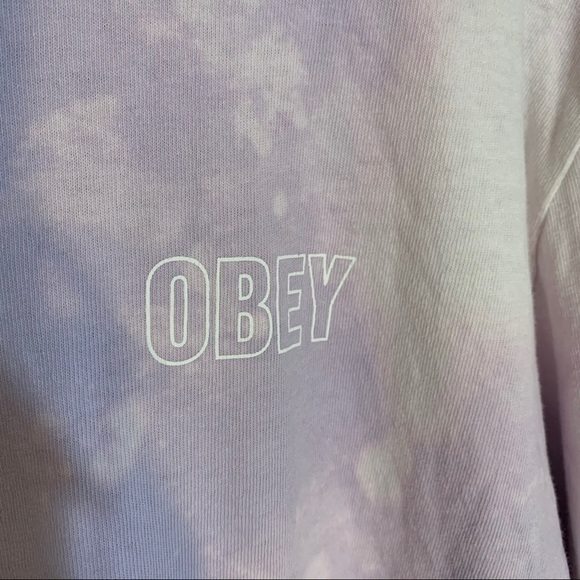 Obey Tie-Dyed Purple Top (T83) - Picture 4 of 6